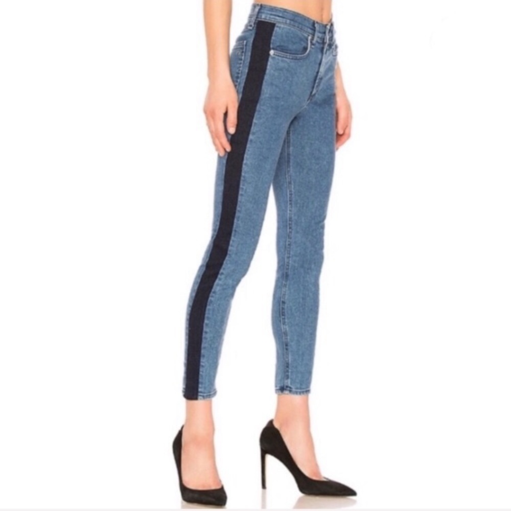 Rag & Bone Mazie Double Indigo Tuxedo Skinny - image 1